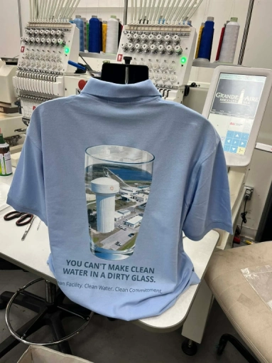 Before and after of a design through vector art