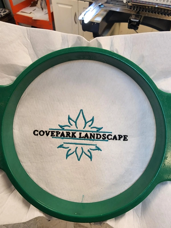 Artwork in digitized and stitch form