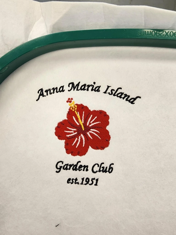 Artwork in digitized and stitch form